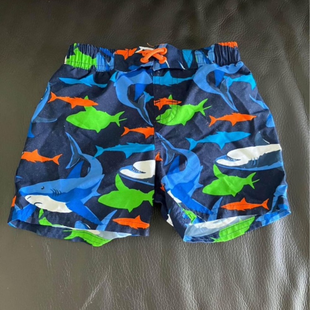 Carter’s Boy’s Shark Rash Guard and Swim Trunk Set Size 12 Months - Picture 3 of 3
